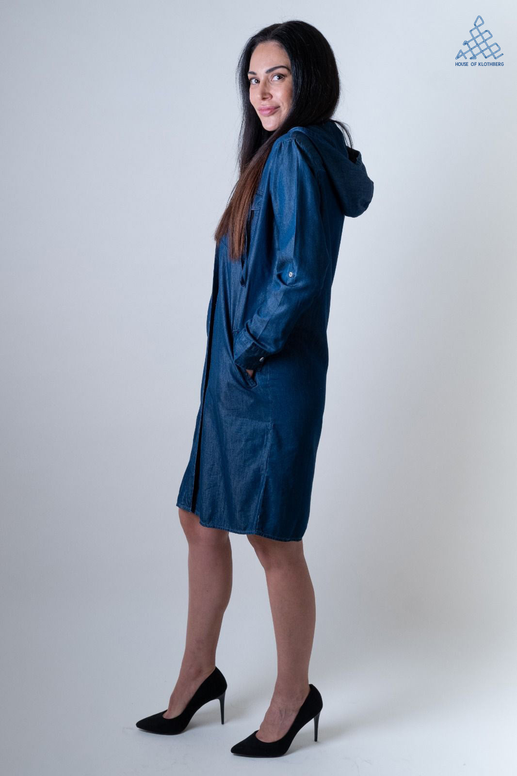 Nova Convertible Tencel Hoodie Dress