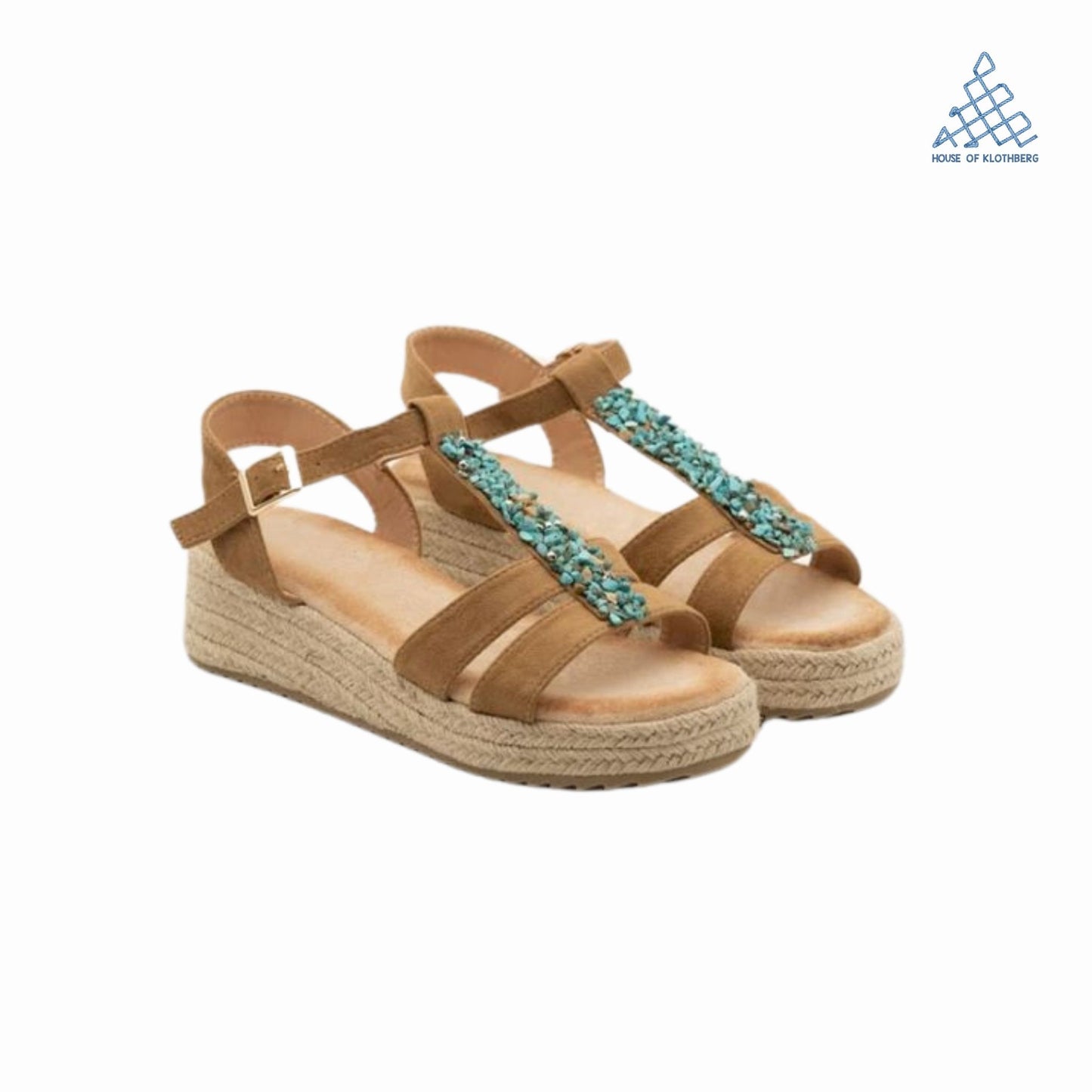 Azure Luxe Fluff Wedges