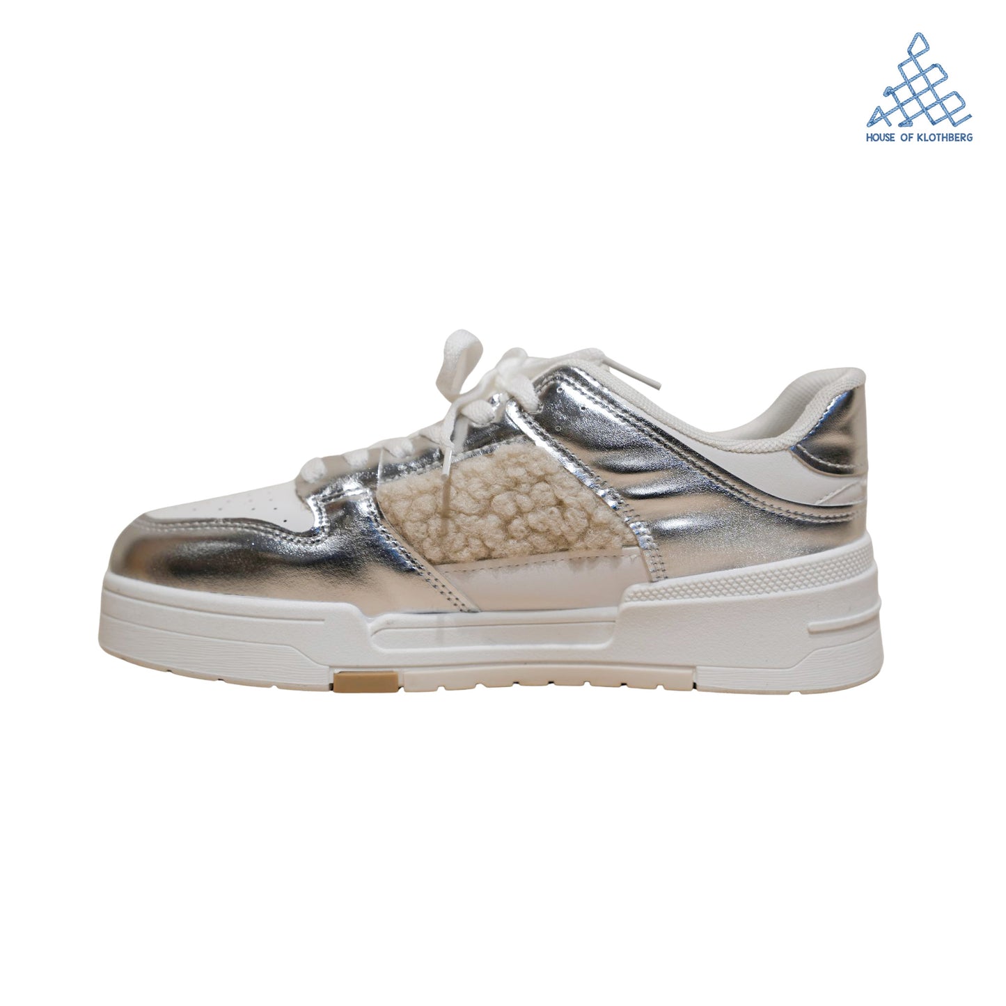 Vegan Silver Luxe Sneakers
