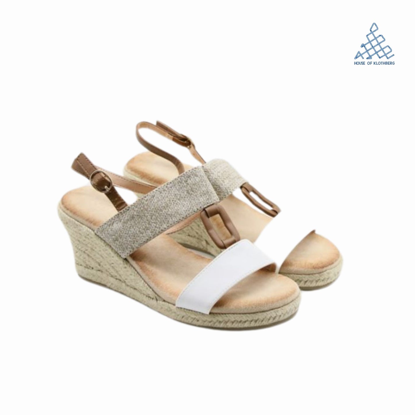 Ivory Essence Strappy Vegan Wedges