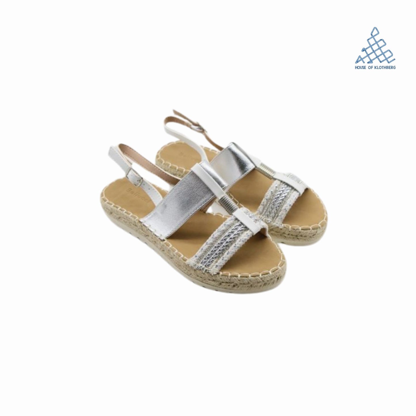 Silver Strappy Sandals