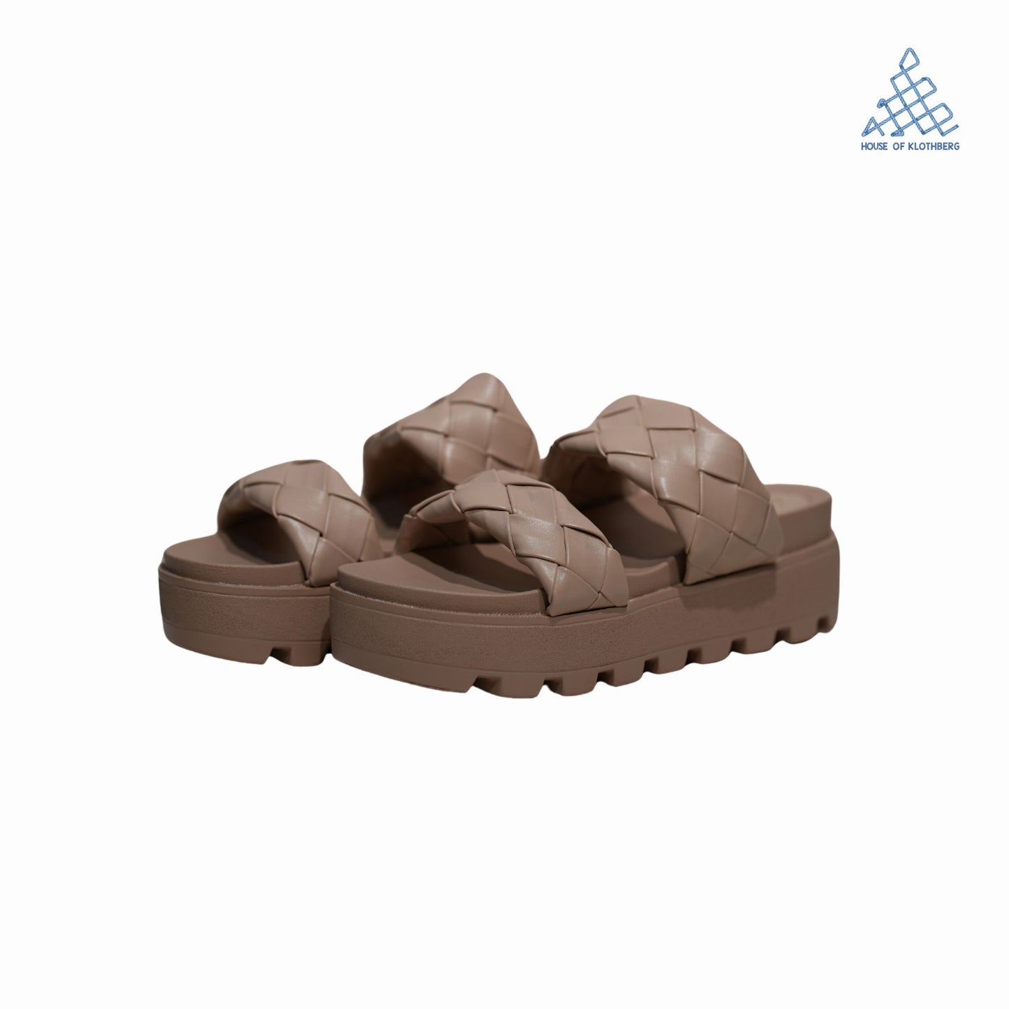 EcoEase Beige Flatform Sliders
