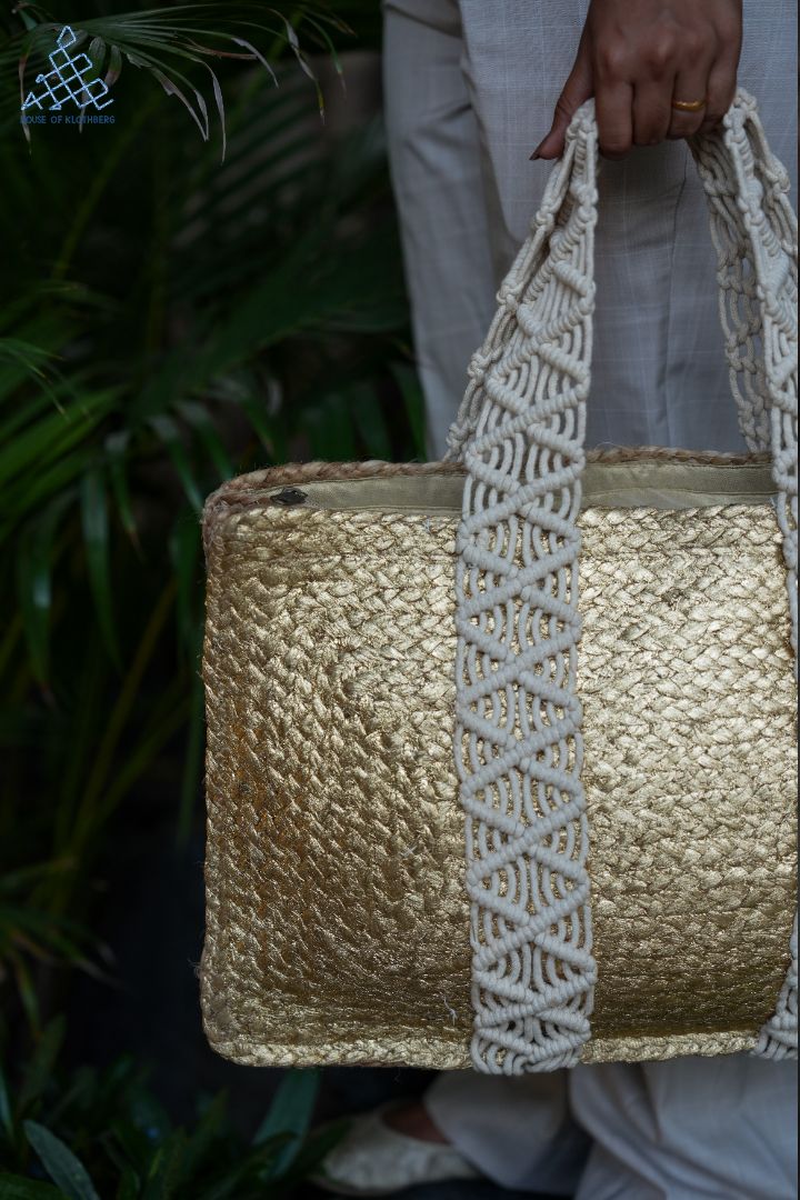 Aurora Luxe Jute Handbag