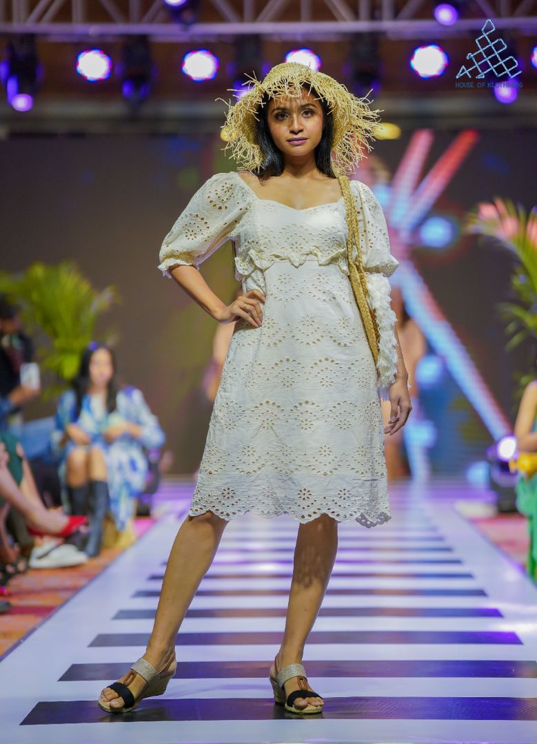 Ivory Whimsy Hakoba Dress