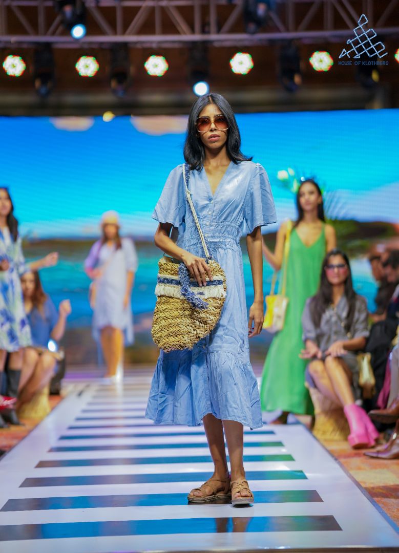 Serenity Smocked Tencel Midi Dress