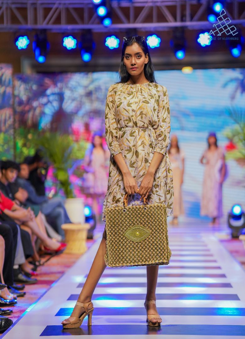 Willow Whisper Tie-Up Dress